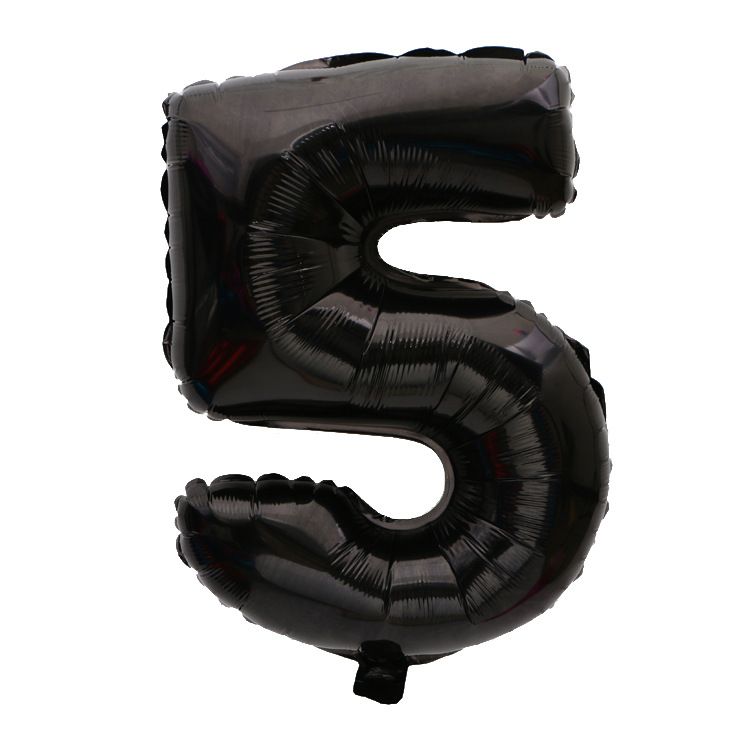 32" große riesige Folienballons mit Zahlen – Schwarz und Rot, hochwertiges Aluminiummaterial, perfekt für Geburtstagsfeiern und Eventdekorationen (0-9 komplettes Set erhältlich)_voghion.com