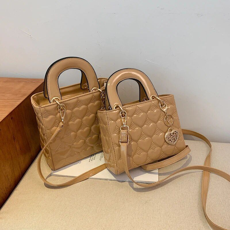 Handtasche 2021 Marke Totes Hohe Qualität Mode Klassische Stepp Quadratischen Griff Tasche Frauen Umhängetaschen_voghion.com