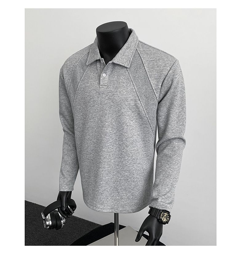 Polo classica premium in maglia pesante Air-Knit da uomo - Spalle strutturate e cuciture a contrasto - Vestibilità comoda - Colori tinta unita (taglie dalla M alla 5XL)_voghion.com