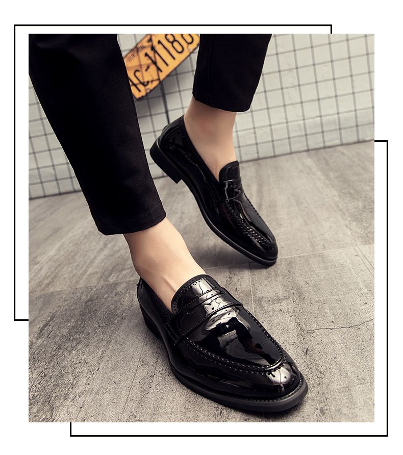 Men's British Leather Shoes, Korean Style, Pointed Toe Business Suits, Summer Large Size White Shoes, Casual Pointed Toe Men's Shoes_voghion.com