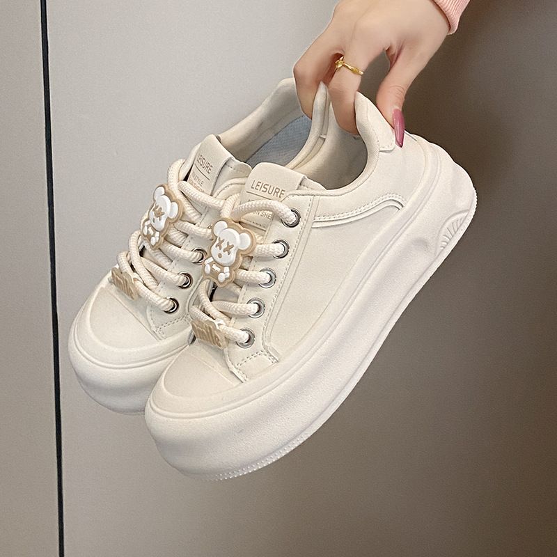 Scarpette bianche per bambini, ragazze, studenti, tempo libero, sport, scarpe da tavola versatili, tiro da strada_voghion.com