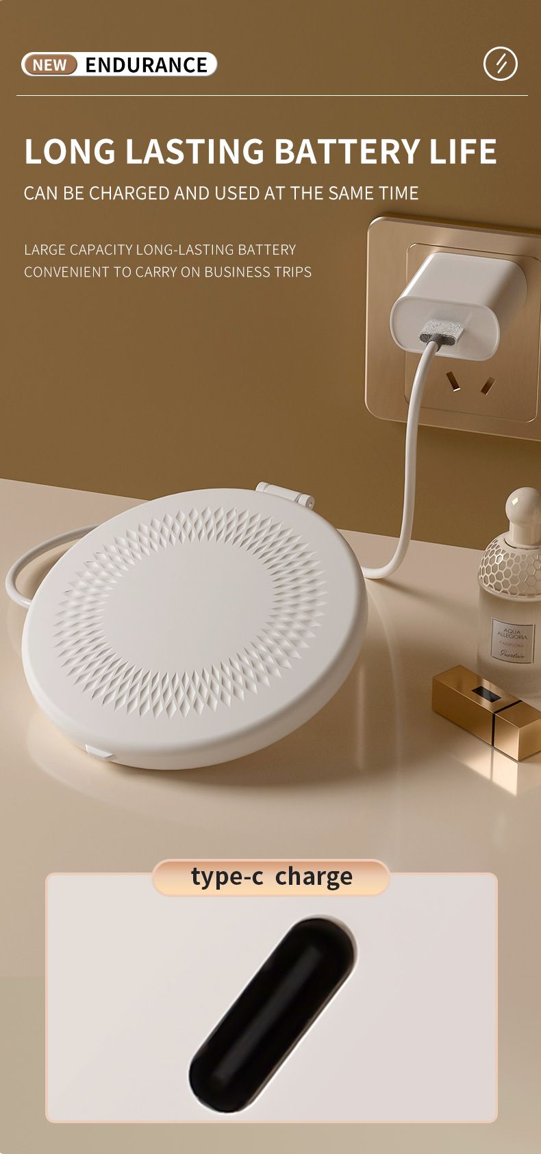 Espejo compacto con luz LED, espejo de viaje, espejo de bolsillo LED con aumento 1X/5X y cable de datos USB, mini espejo_voghion.com