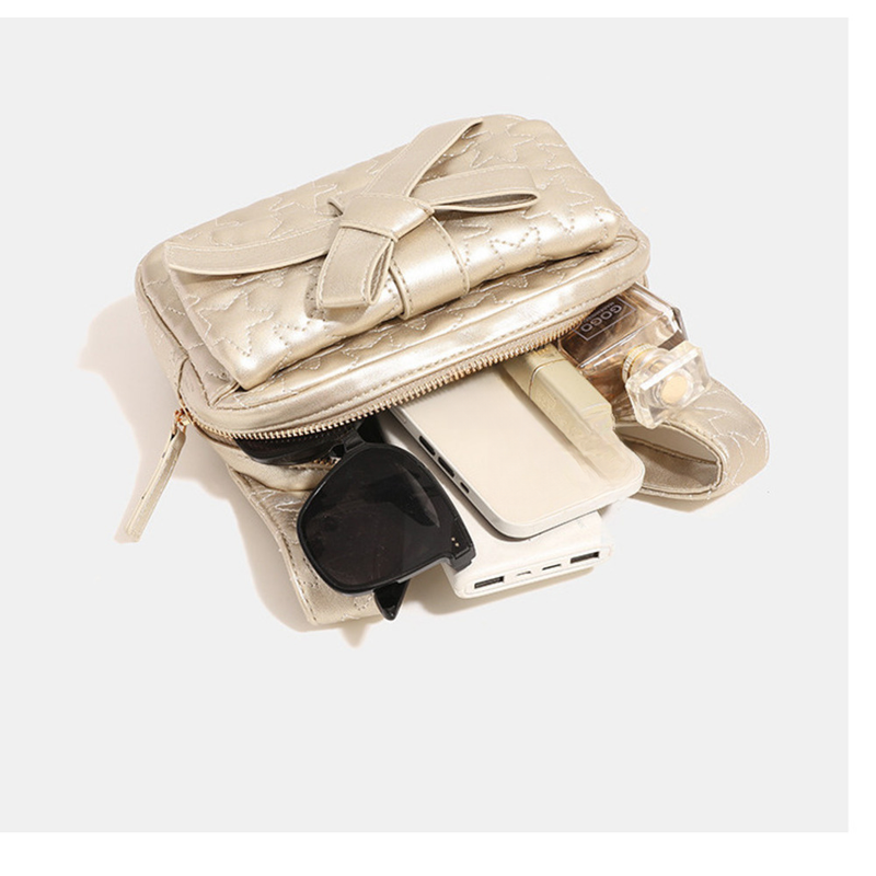 Bowknot Frauen 2025 Sommer Neue Pendler Reise Kette Kleiner Rucksack_voghion.com