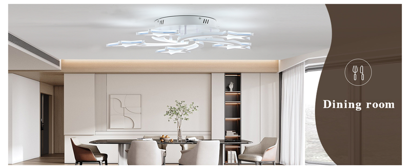 Plafoniera moderna, plafoniere da camera da letto da 50 W, plafoniere dimmerabili per camera da letto, plafoniera da cucina a LED a 5 stelle per soggiorno_voghion.com