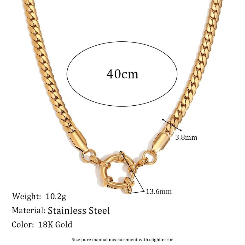Titanium Steel Niche Natural Stone Lapis Lazuli Heavy Craft Necklace Pendant DIY High Color Retention Gold Plating_voghion.com