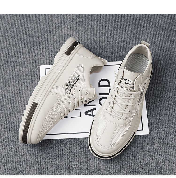 Heren Zomer Nieuwe Ademende Mesh Casual Sport Heren Lichtgewicht Een Voet Werk- en Arbeidsbescherming Trendy Schoenen_voghion.com
