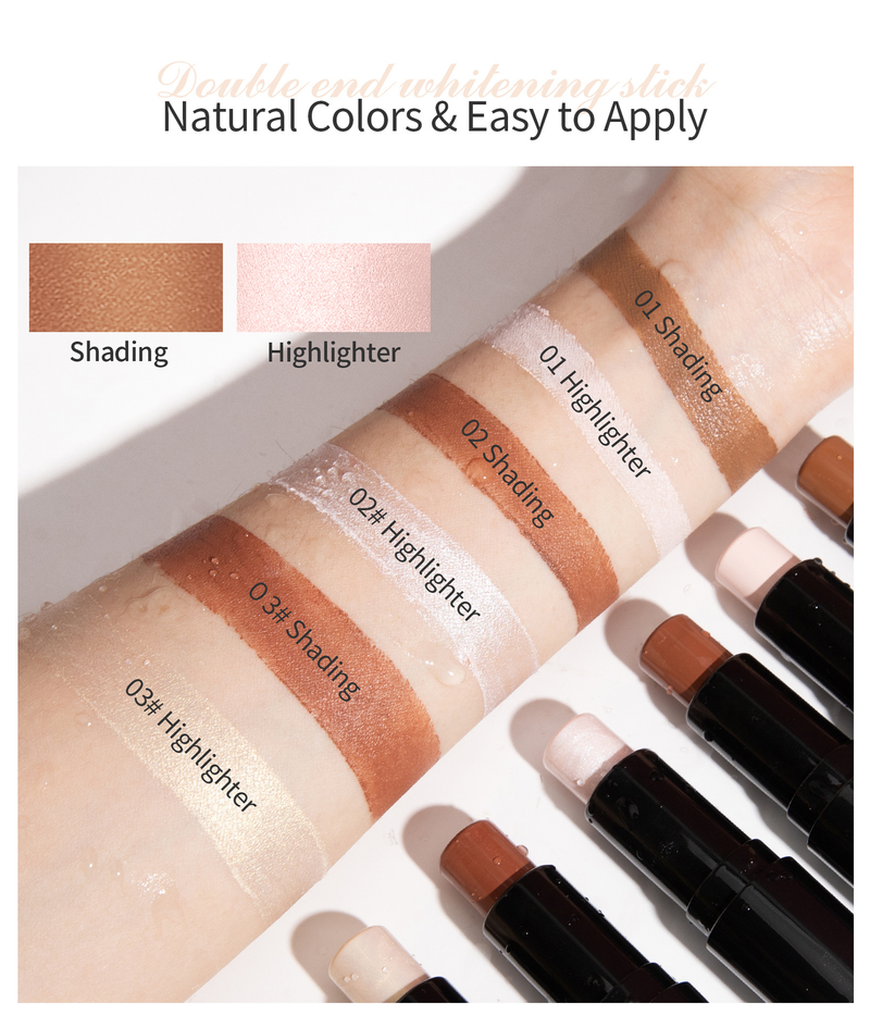 HelloKiss javítás sztereó arc dupla fej árnyék highlight stick korrektor krém smink_voghion.com