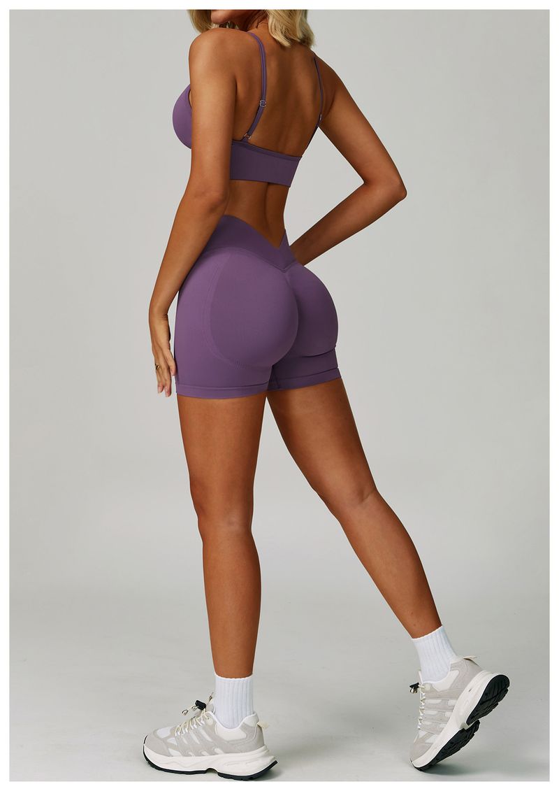 Naadloze yogaset met hoge taille - 3-delige workoutoutfit voor dames, vochtafvoerend en buikcontrole, perfect voor hardlopen, sportschool en buitenactiviteiten_voghion.com