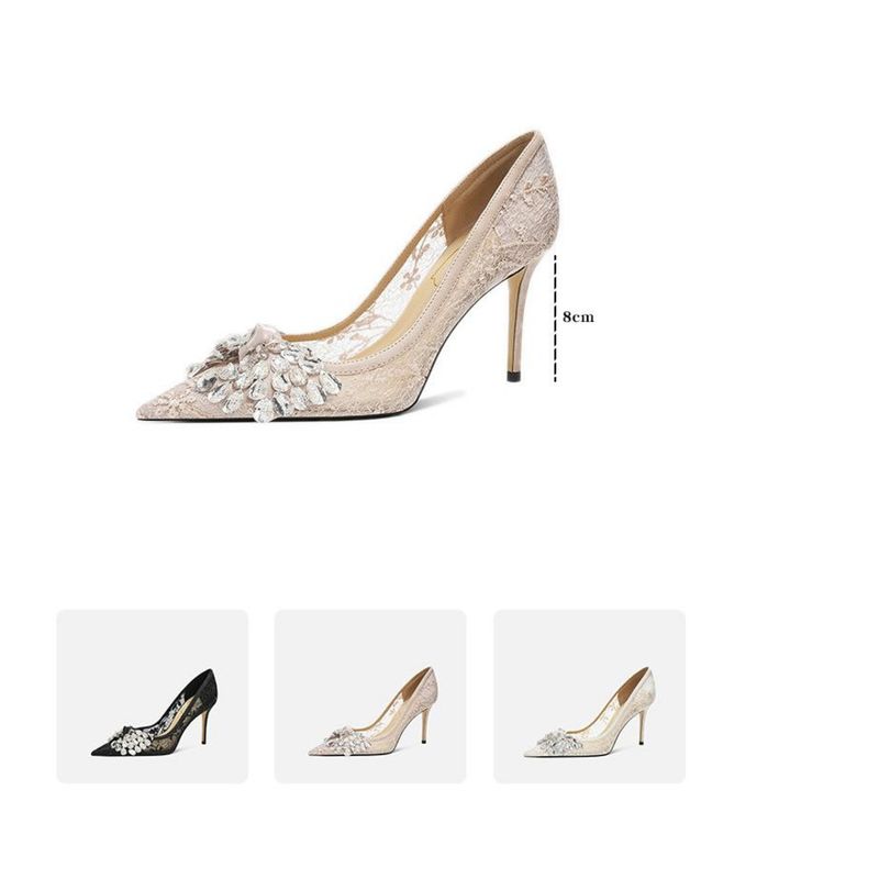 Nouvelles chaussures à talons hauts à bout pointu et à lacets, élégantes et à la mode, style décontracté et décontracté_voghion.com