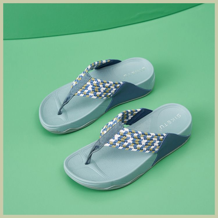 987-42024 Nya sommarsandaler Damernas lätta sportstil Bekvämt gummiband Stora tofflor med tjock botten_voghion.com