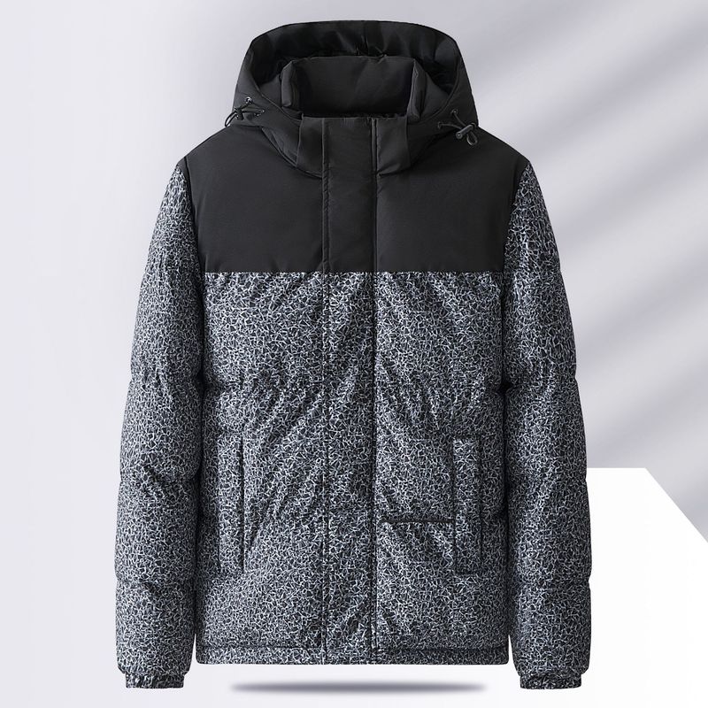Men's Autumn Winter Trendy Short Thickened Warm Puffer Jacket Feather Cotton Coat Customizable_voghion.com