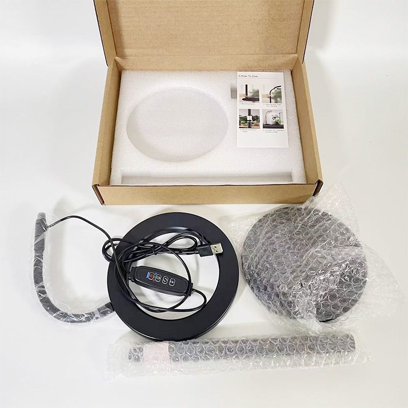 Lampada di crescita delle piante con anello d'angelo a LED, luce di riempimento per micro paesaggio, luce di riempimento per piantine di fiori succulenti, tipo USB%_voghion.com