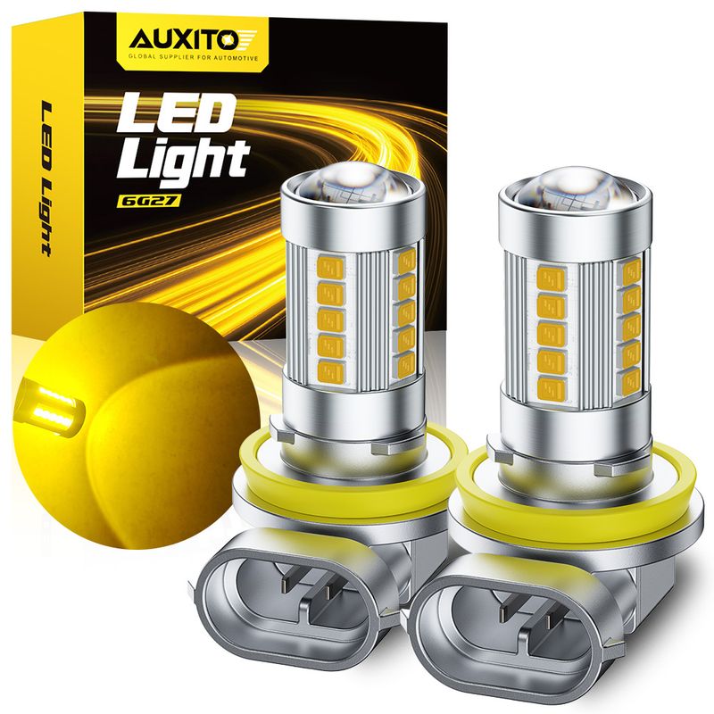 AUXITO 2Pcs H8 H11 LED Bulb H16JP H10 9006 HB4 Led Lamp Super Bright Car Fog Lights Day Driving Running Light 6500K_voghion.com
