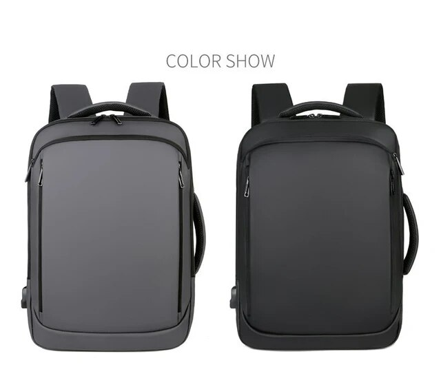 Backpack For Men 2023 Multifunctional Business Notebook Backpack USB Charging Waterproof Film Men's Backbag Casual Bag_voghion.com
