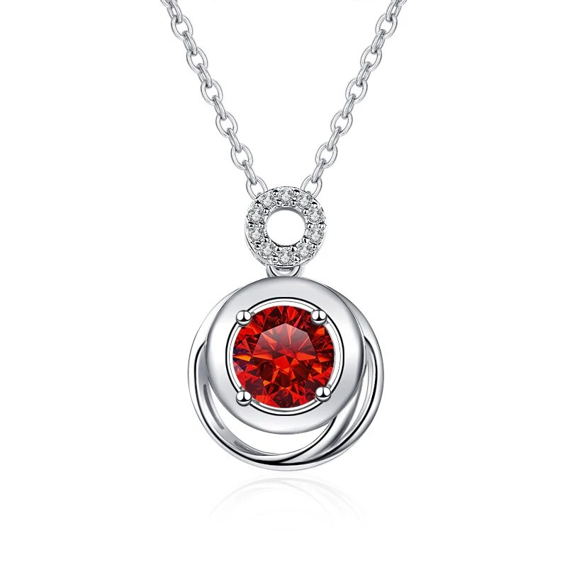 Tancise 1 Karat D Farbe Moissanit Anhänger Halskette Echt Sterling Silber Verlobungsschmuck Für Frauen Mädchen Weihnachtsgeschenke_voghion.com