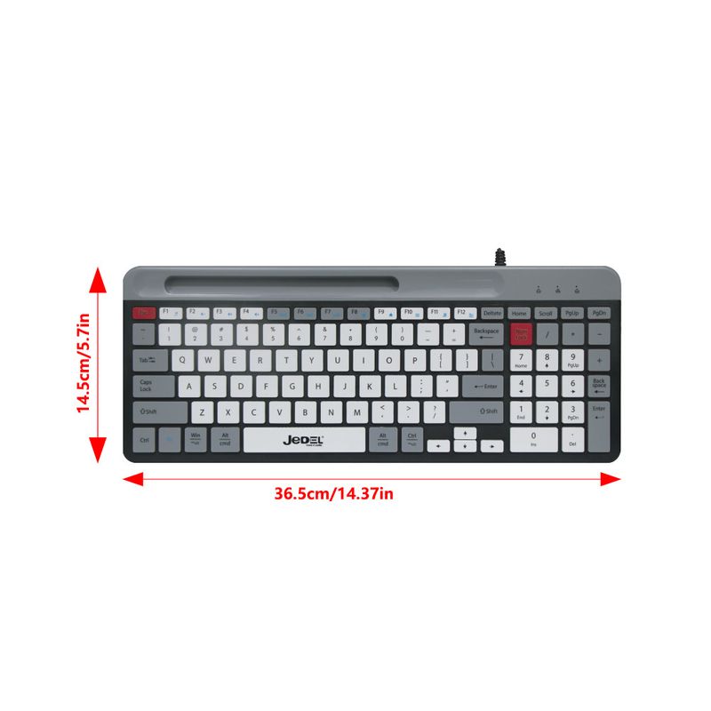 Silent Button Film Office Keyboard Exquisite Ergonomic Design Suitable For Laptop Mac PC_voghion.com