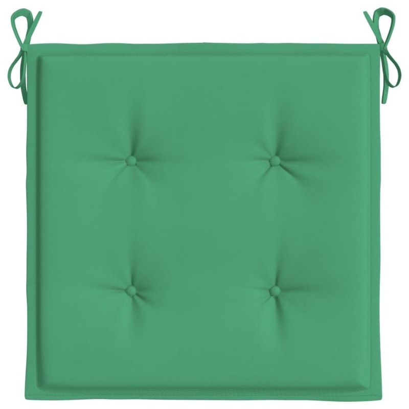 Sedia da giardino in tessuto Oxford verde 19,7x19,7x1,2 pezzi con 2 cuscini_voghion.com