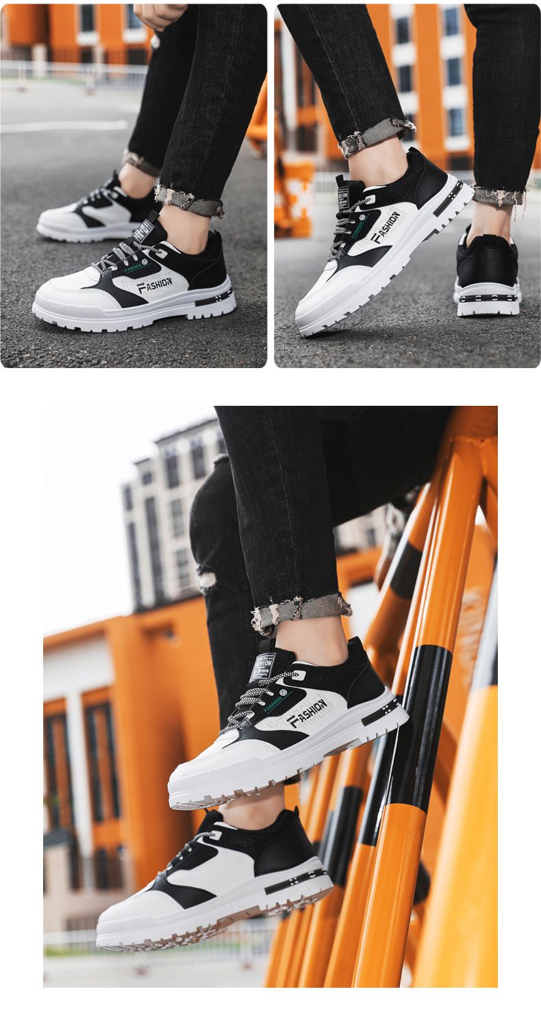 Version coréenne de chaussures pour hommes polyvalentes, décontractées, nouvelles, respirantes et confortables, chaussures simples à la mode et tendance_voghion.com