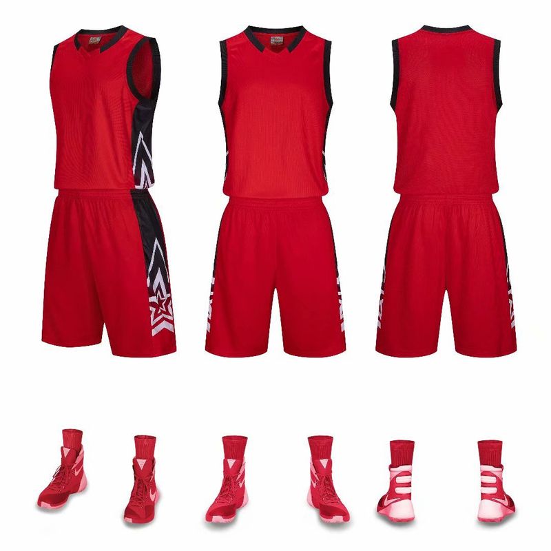 Ensemble de basket-ball, maillot pour hommes avec lettrage, uniforme d'entraînement de compétition sportive universitaire, débardeur, uniforme d'équipe_voghion.com