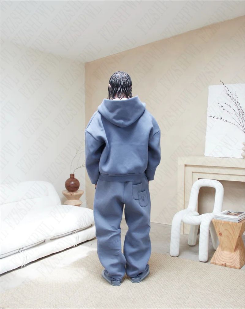 Casual Simple Fashion Loose Hooded Long Sleeve Sweatshirt Solid Color Trendy Street Style Top_voghion.com