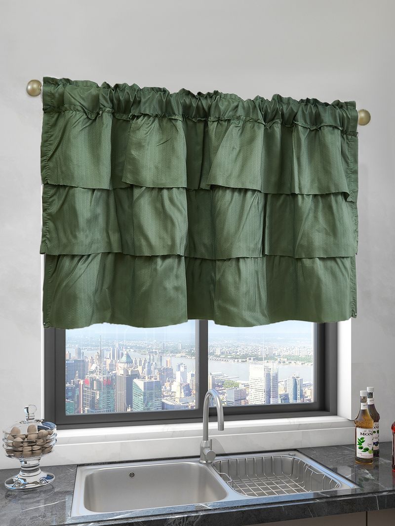 Cortinas semitransparentes modernas – cortinas de poliéster com babados para sala de estar (forro 100% blackout opcional, sem necessidade de furação, branco/prata/verde)_voghion.com