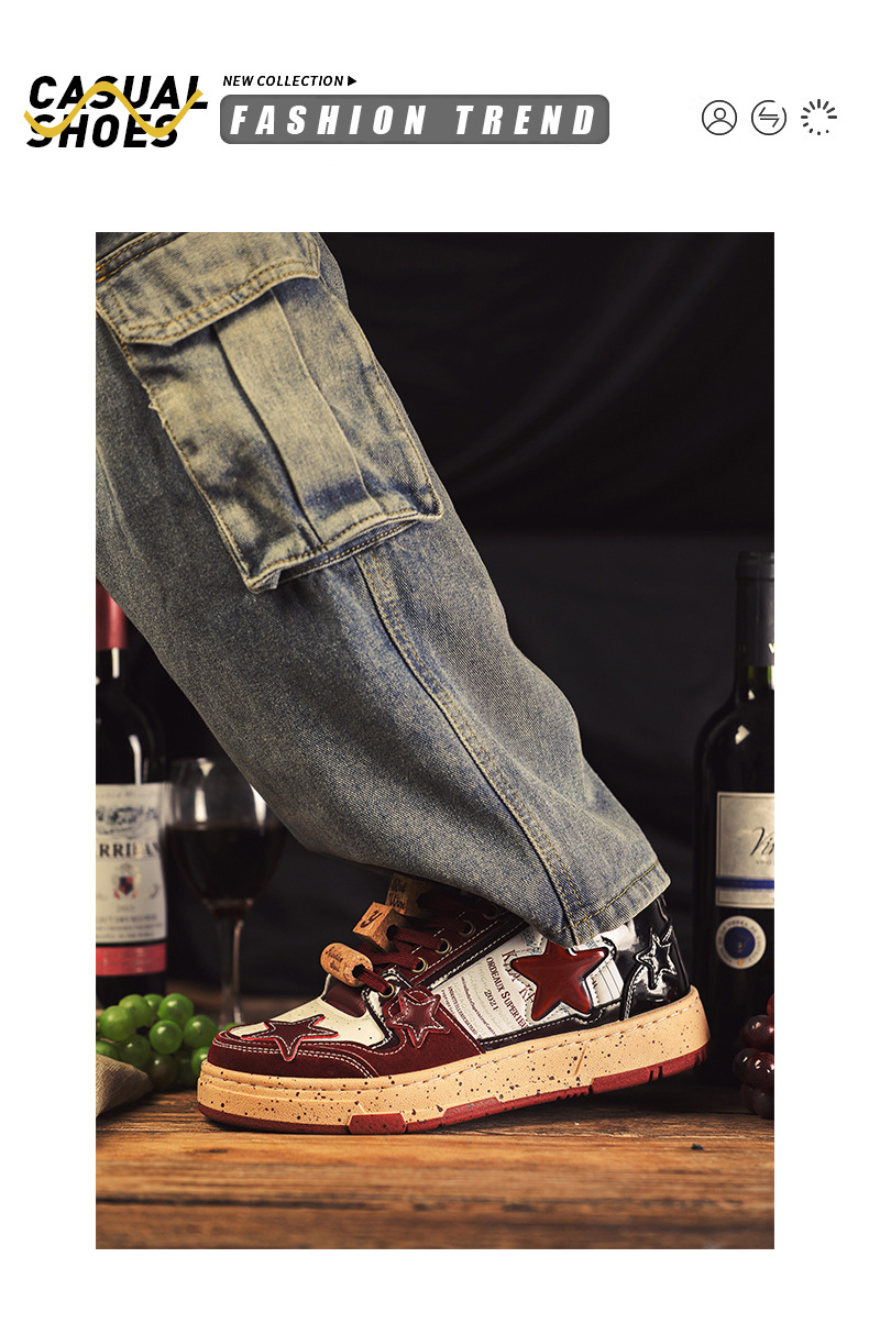 Athletic Shoes Longjing Star Shoes Student Sports and Leisure Niche Design Men's Shoes One Piece Dropshipping X88_voghion.com