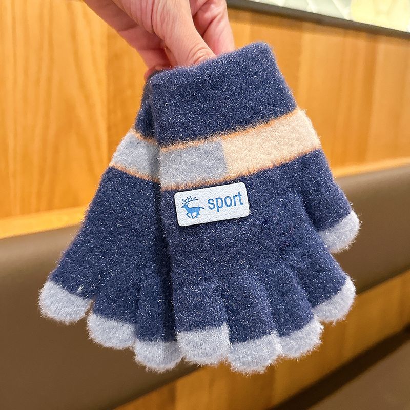 Babyhandschuhe für Grundschüler, Herbst Winter, Jungen Mädchen im Alter von 0-12, Säuglinge Kleinkinder, verdickte fünf_voghion.com