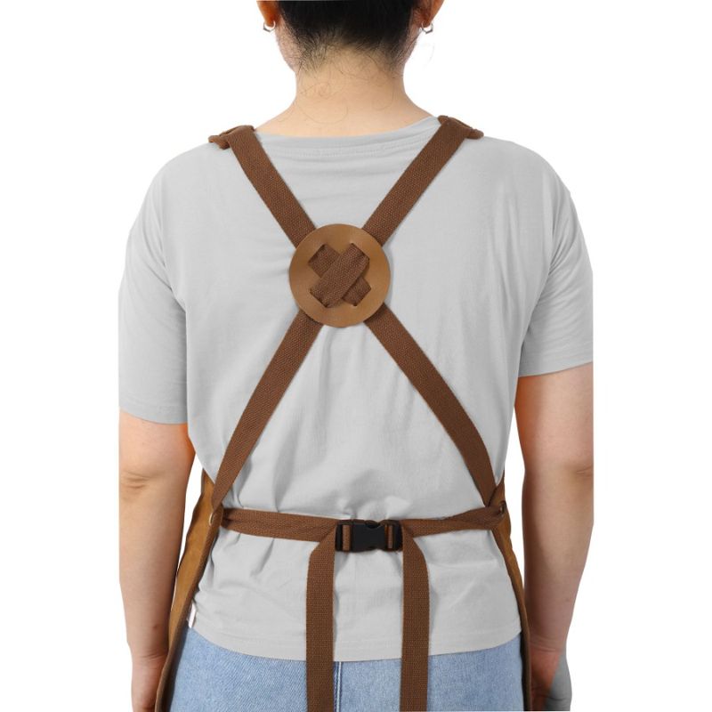 Long Heavy Duty Waxed Canvas Tool Apron Carpenter Aprons Woodworking Aprons Carpenters WaterResistant 18 Oz Fully Adjustable To_voghion.com