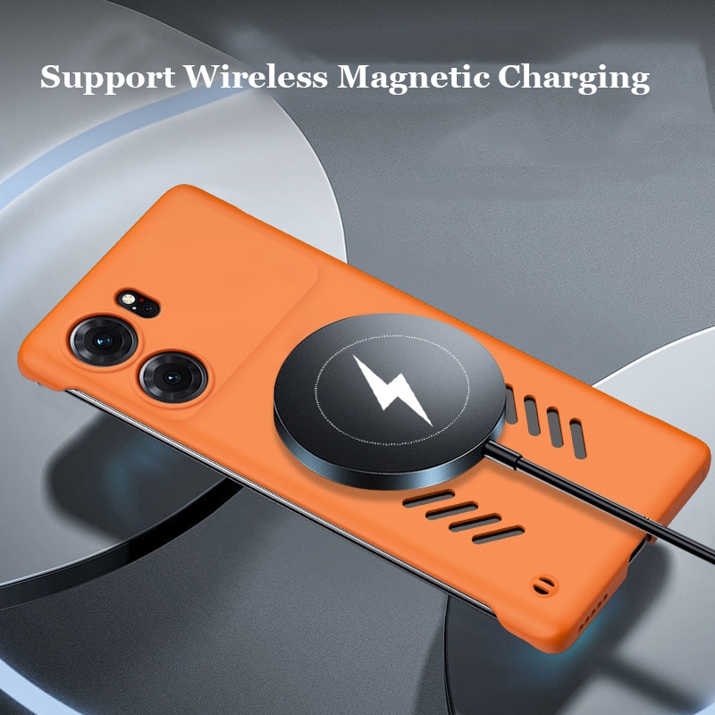 Frameless Graphene Heat dissipation Magnetic PC Case For Oppo K9 K9x K9s K10 K10x Pro Magsafing Wireless Charging Shell Cover_voghion.com