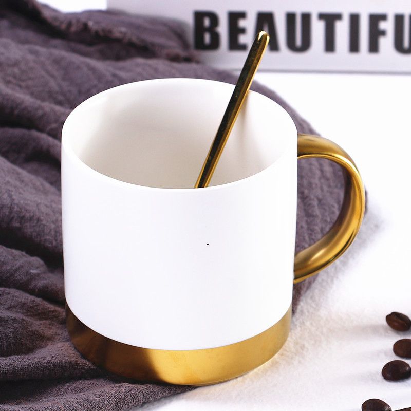 Taza de cerámica negra nórdica Ins, regalo de boda, taza de oficina, regalo, taza pequeña de regalo_voghion.com