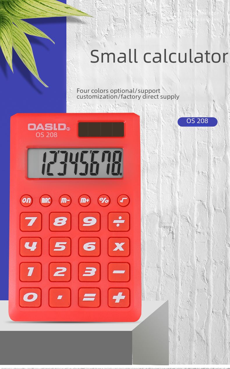 8 bit Renkli Öğrenci Hesap Makinesi Mini Hesap Makinesi Taşınabilir Sevimli_voghion.com