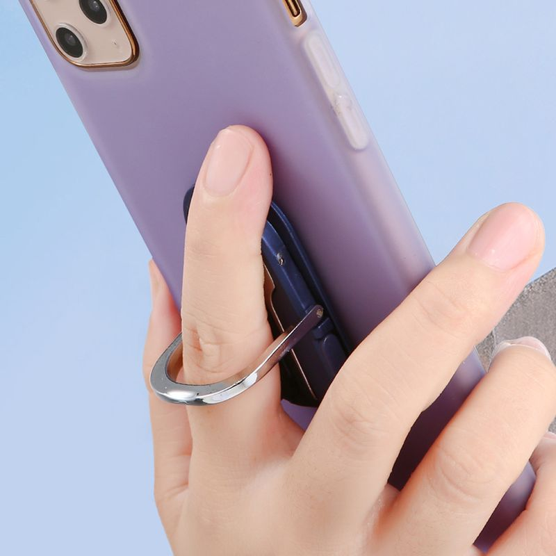 Večfunkcijsko vrtljivo zložljivo avtomobilsko držalo za telefon Kunjiuyou z obročkom za navigacijo-črno_voghion.com