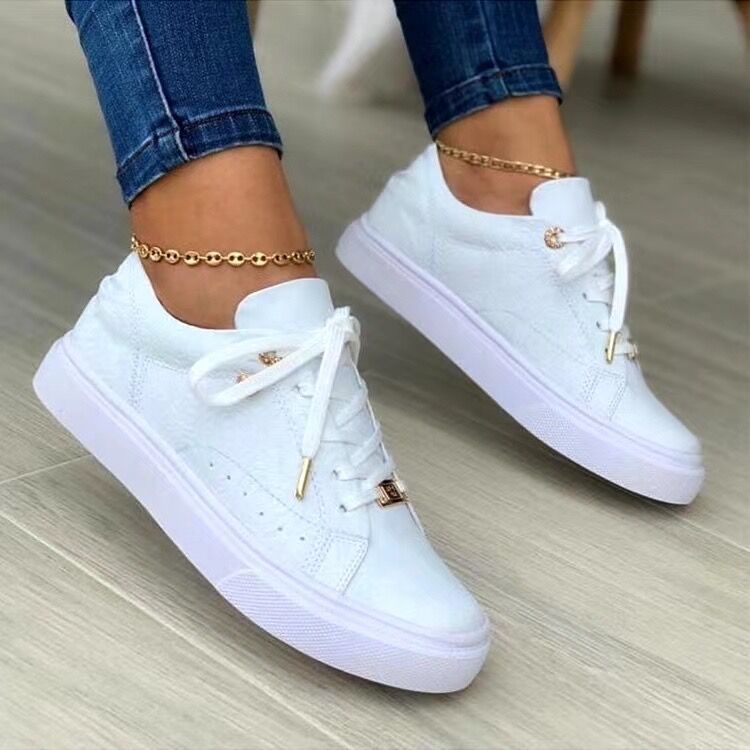 Nieuwe casual ronde kop dikke onderkant voorkant veterschoenen mode comfortabele sneakers_voghion.com