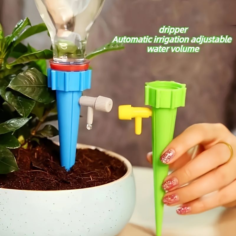 20pcs Lazy Watering Artifact Automatic Flower Watering Device Adjustable Nozzle With Slow Release Valve For Outdoor And Vacation Plant Care_voghion.com