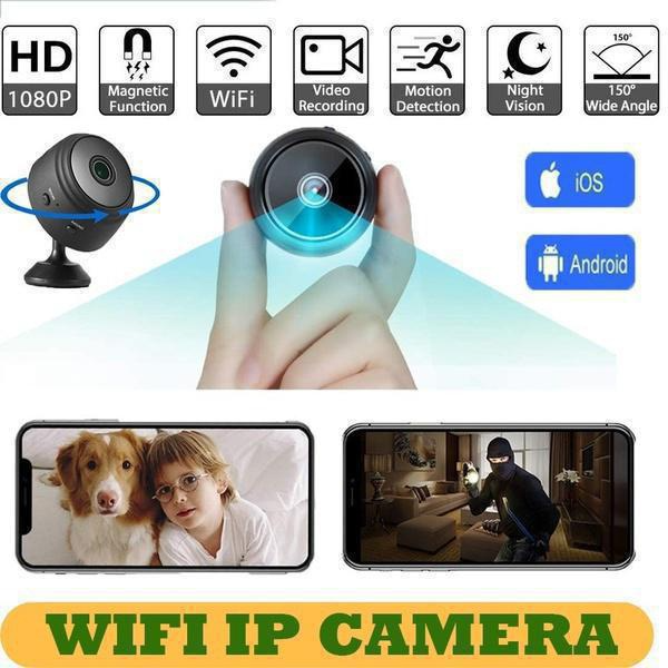 (1/2/4 szt.) 2023 Kamera Mini WiFi Szpieg Full HD 1080P Bezprzewodowa Ukryta Kamera Aktywowana Noktowizor Bezpieczeństwo Niania Kamera Nadzorcza Do Samochodu Dom Biuro_voghion.com