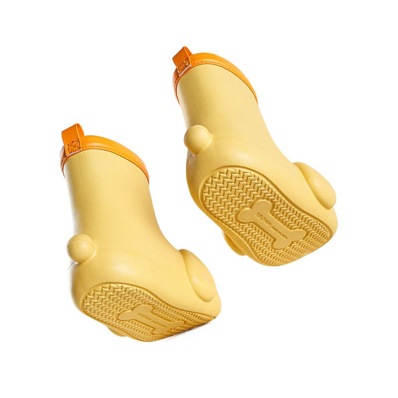 Welpen Kinder Regenstiefel Junge rutschfeste Kleinkind Baby Wasserschuhe weibliches Modell Überschuhe Mädchen wasserdicht Gummi_voghion.com