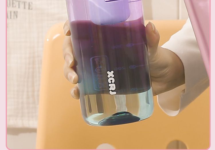 Borraccia universale estiva grande capacità, in plastica per bere direttamente, per donne, esteticamente gradevole, semplice, per esterni, portatile_voghion.com