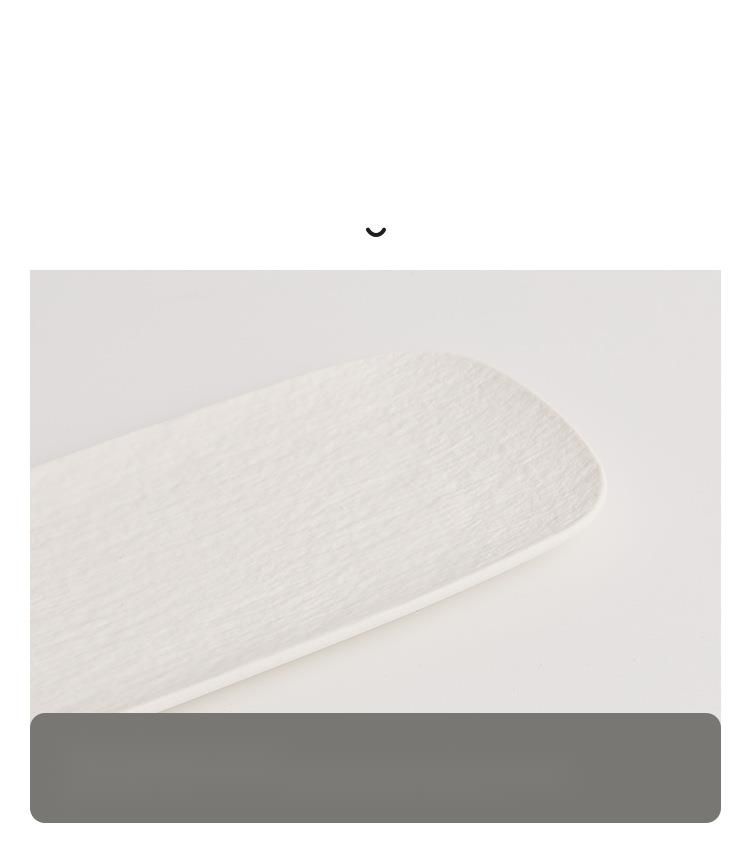 Matte rechthoekige keramische lange high-end dessert westerse Japanse creatieve sushi bord_voghion.com