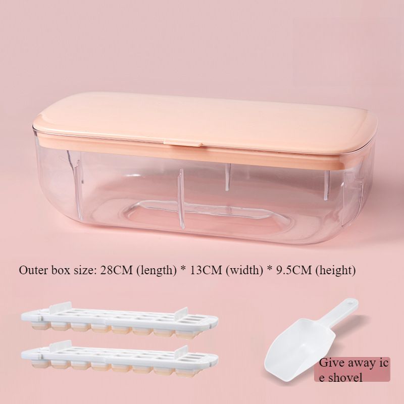 48 Grid Silicone Ice Grid Ice Cube Mold Press Ice Grid Creative Ice Storage Box Household Ice Making Mold Ice Box Easy Demoulding_voghion.com