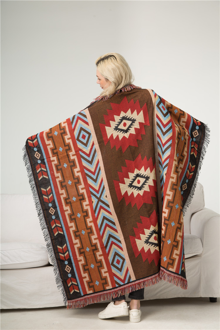 Decke im ethnischen Stil, indisches Totem, Wandteppich, Sofadecke, Stall, Kofferraumdekoration_voghion.com