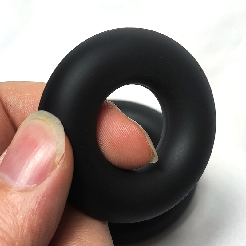 Morbido silicone maschile ritardo eiaculazione anello blocco anelli elastici fasce per esercizi giocattoli sessuali per uomini sesso adulto S s_voghion.com