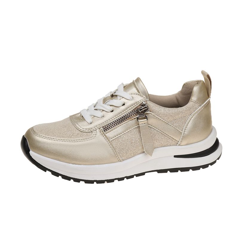Damen Sport Freizeitschuhe Neue Mode Keilabsatz Dicker Boden Casual Sport Damen Einzelschuhe 43 Große Größe_voghion.com