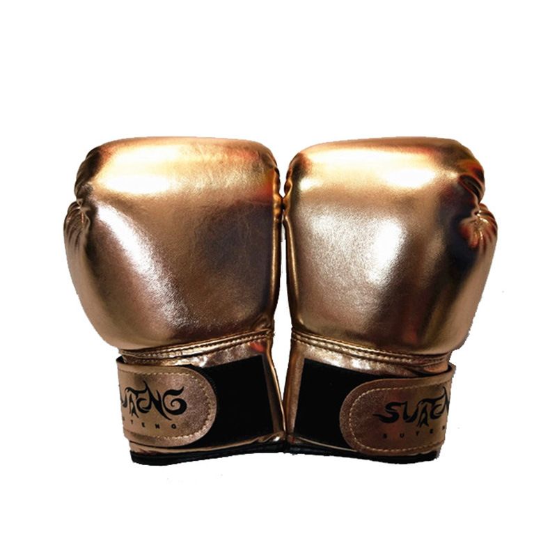 3 8 år gamla ljusa barn enfärgade pojkar och flickor Sanda boxningshandskar MMA Muay Thai slåsshandskar med sandsäck_voghion.com