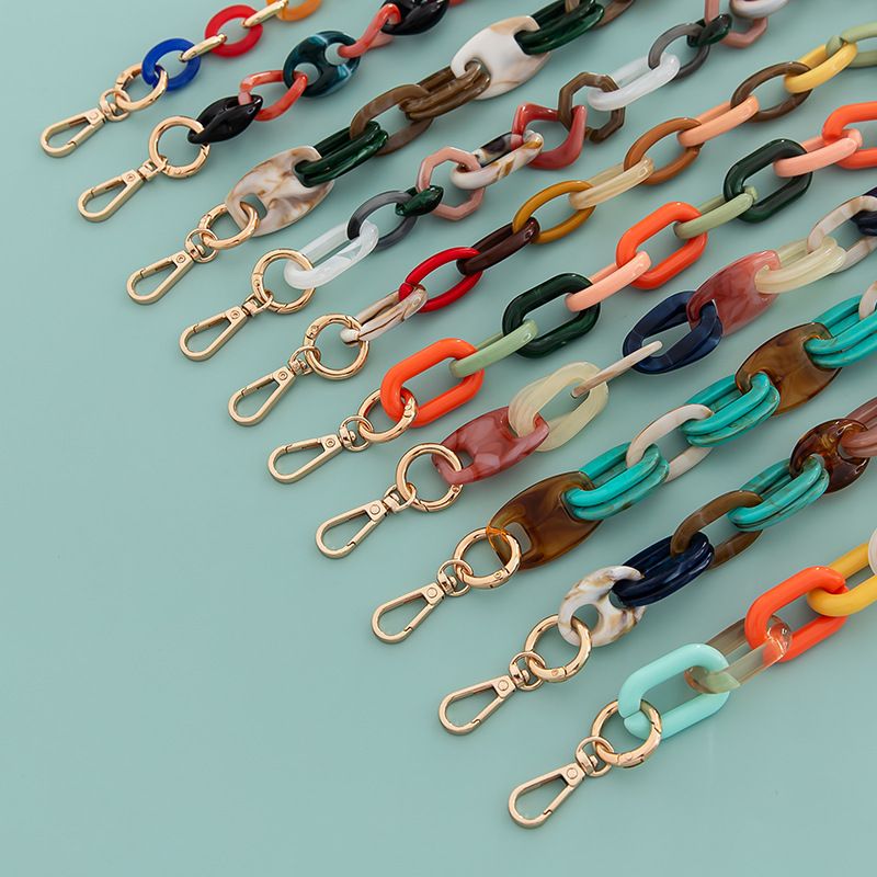 Catena fai da te in acrilico colorato, versatile, alla moda, stile Ins, bellissimo cinturino per borsa_voghion.com