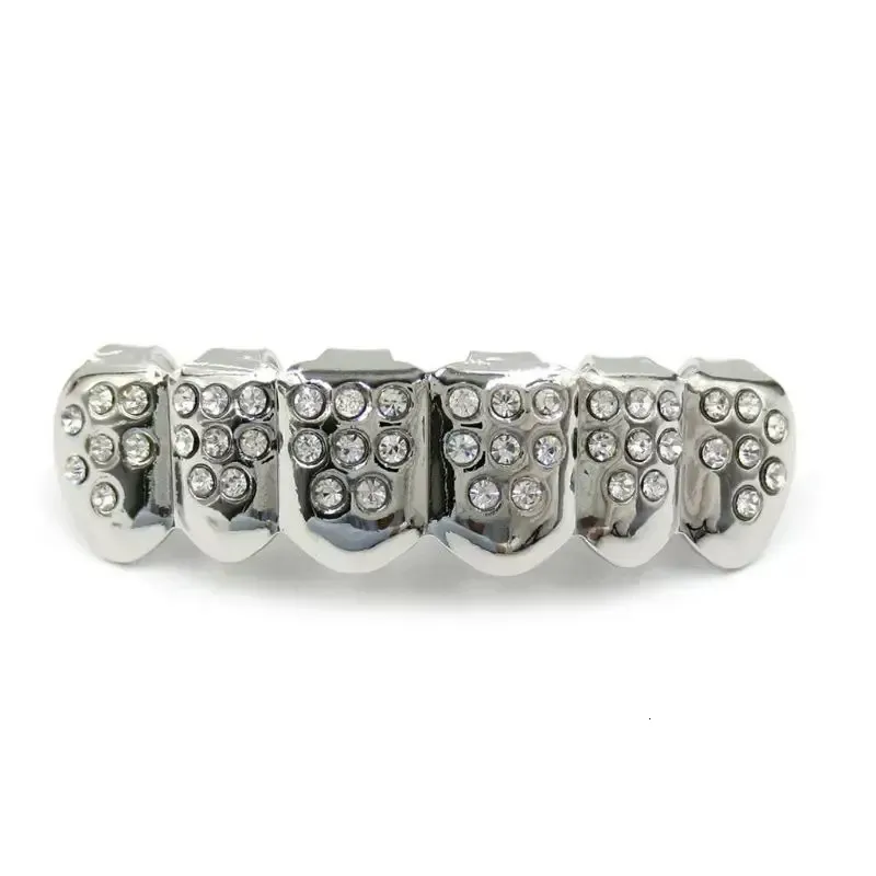 Niche Oral Cap Tooth Set For Grilz Bracket With Diamond Rap Singer Jewelry Drop 241210_voghion.com