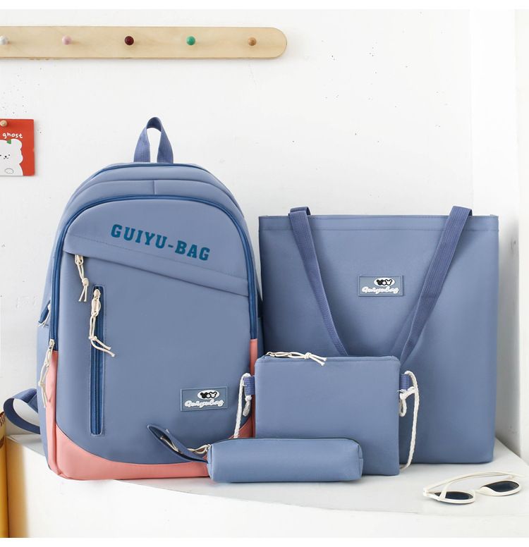 Kinderrucksäcke, hochwertiger, vierteiliger, modischer Rucksack für Schülerinnen der Mittelstufe, große Kapazität, für die Oberstufe und das College_voghion.com