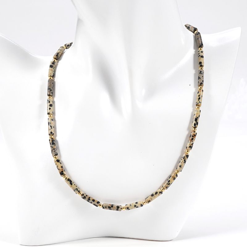 Cross Turquoise Natural Stone Necklace Clavicle Necklace Female Stacking High End Cool Style Kendall Same Necklace_voghion.com