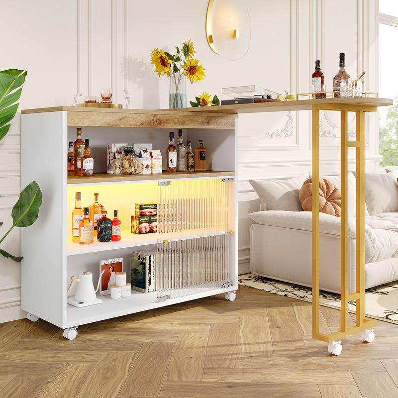 Lampada da tavolo esterna con LED 138-204x105cm, Bianco_voghion.com