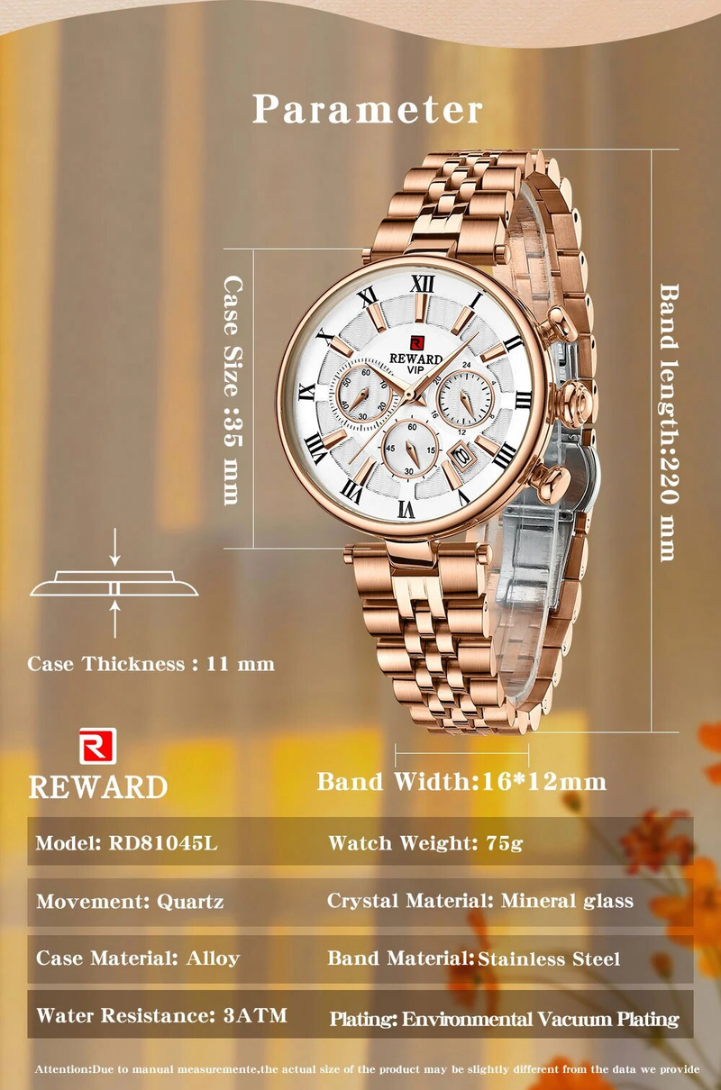 VIP Women Quartz Watch Fashion Multi-functional Business Wrist Watch High Quality Wristwatches Gift for Wife Sisters_voghion.com