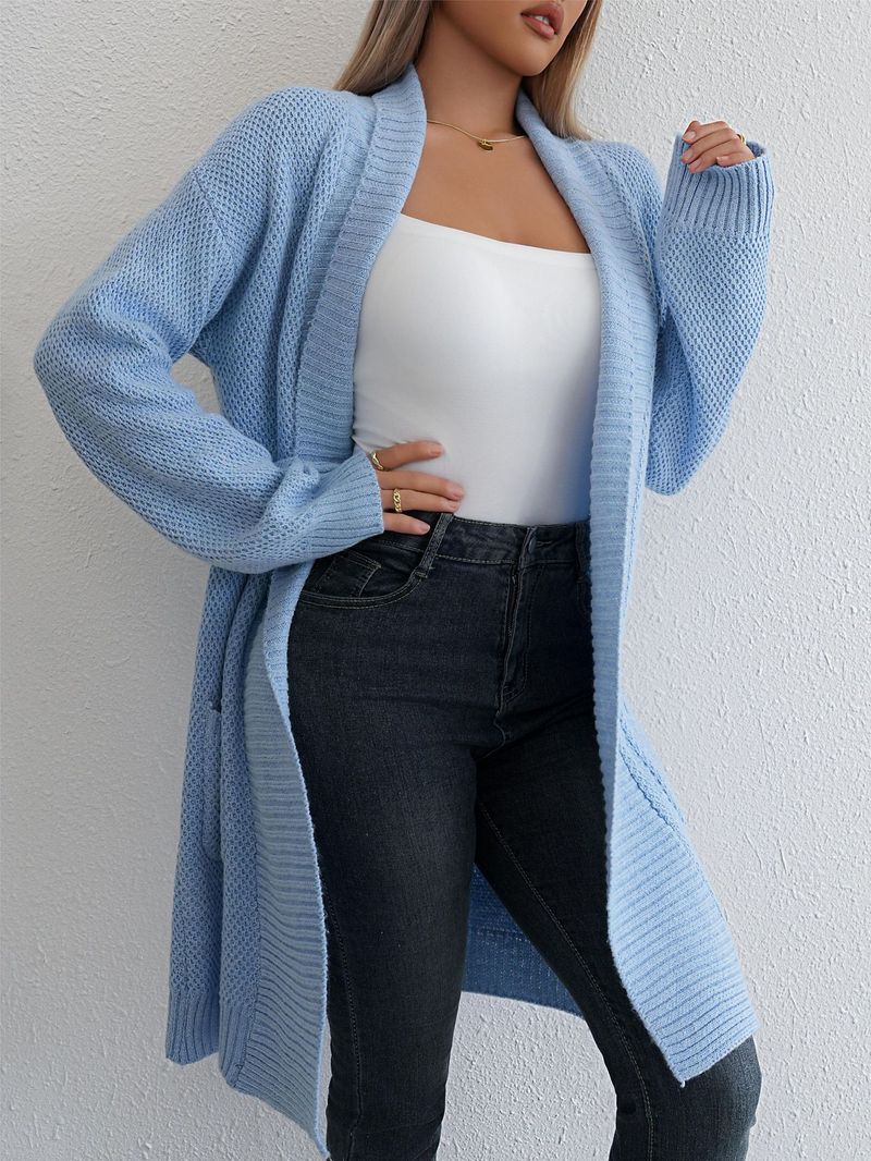 Lazy Chic Oversized Cardigan – Langer Strickmantel mit Schalkragen (S/M/L/XL, 5 neutrale Töne)_voghion.com
